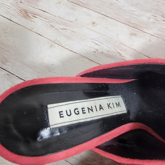 Eugenia Kim feather pom mule heels - Picture 8 of 11